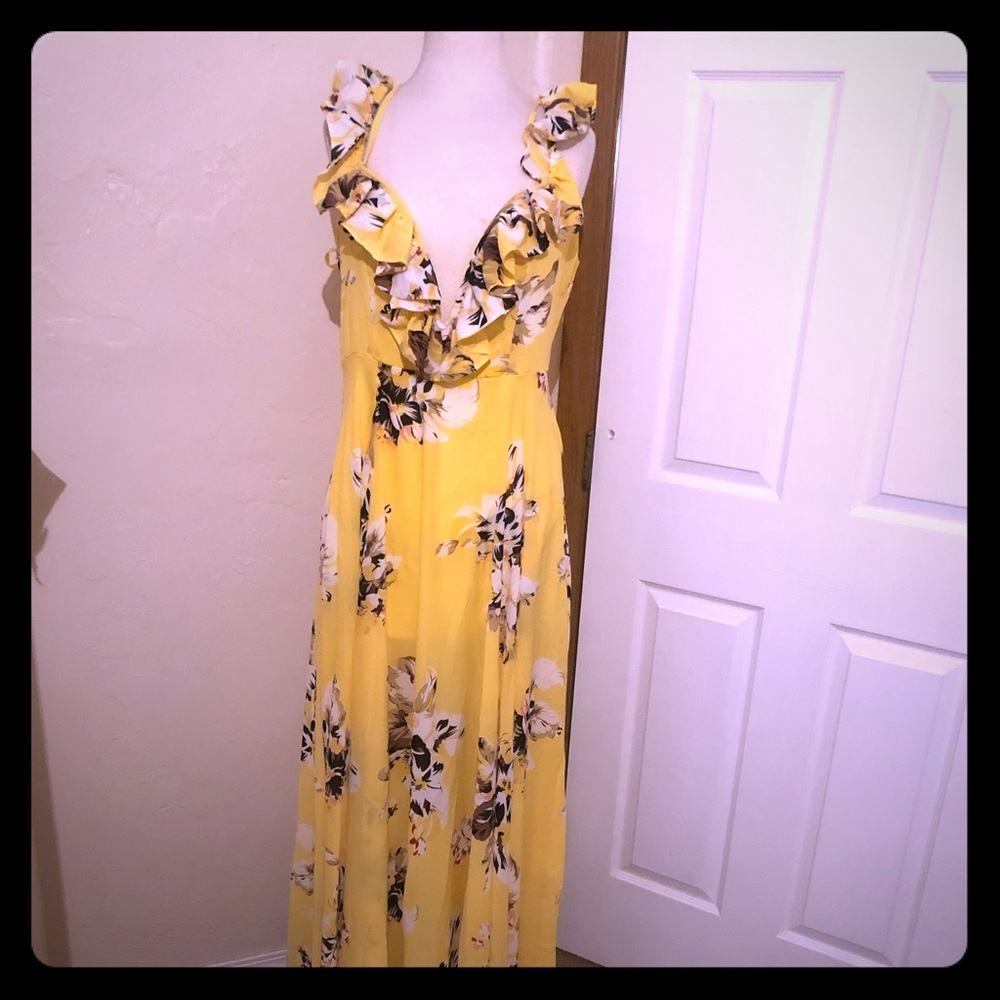 Yellow summer dress